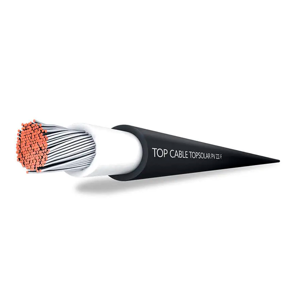 Cable Solar 6mm TOPSOLAR ZZ-F negro