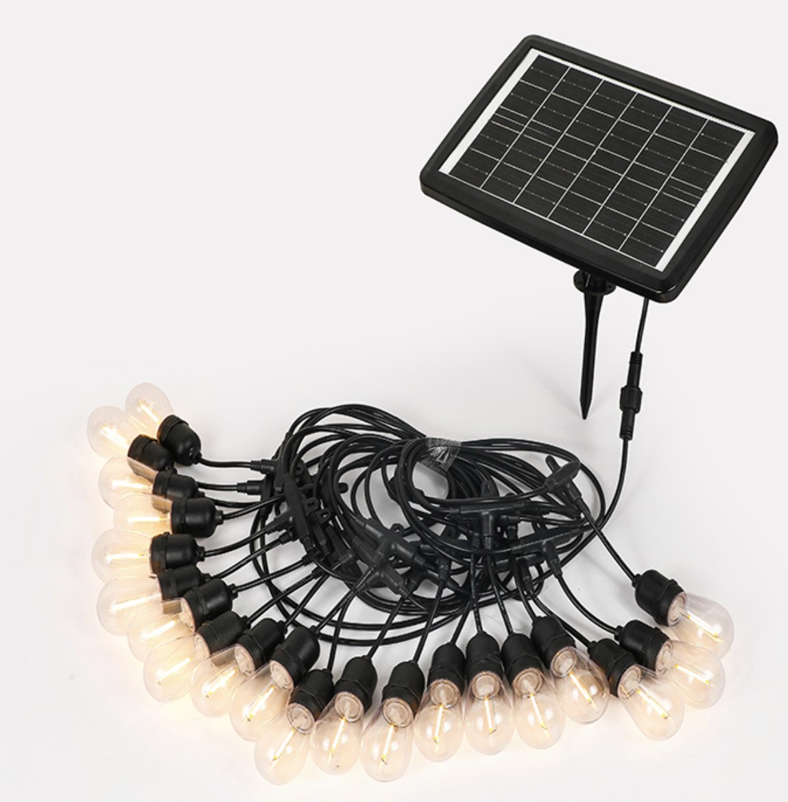 GUIRNALDA SOLAR 7M CON 20 AMPOLLETA LED